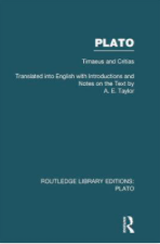 Plato - Timaeus and Critias (Rle Plato) by A.E. Taylor