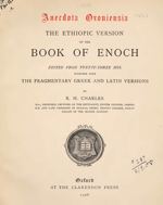 The Ethiopic Version of the Book of Enoch by R. H. Charles